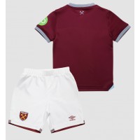 West Ham United Domáci Detský futbalový dres 2025-26 Krátky Rukáv (+ trenírky)